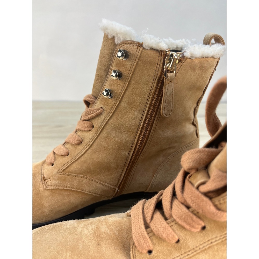 Kate Spade New York Raegan Women's Tan Suede Faux Fur Lined Boots Size 6B - Picture 9 of 12